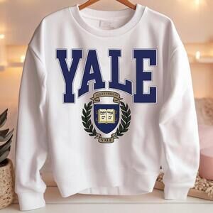 Yale University Ivy League Sweatshirt White Gh5677
